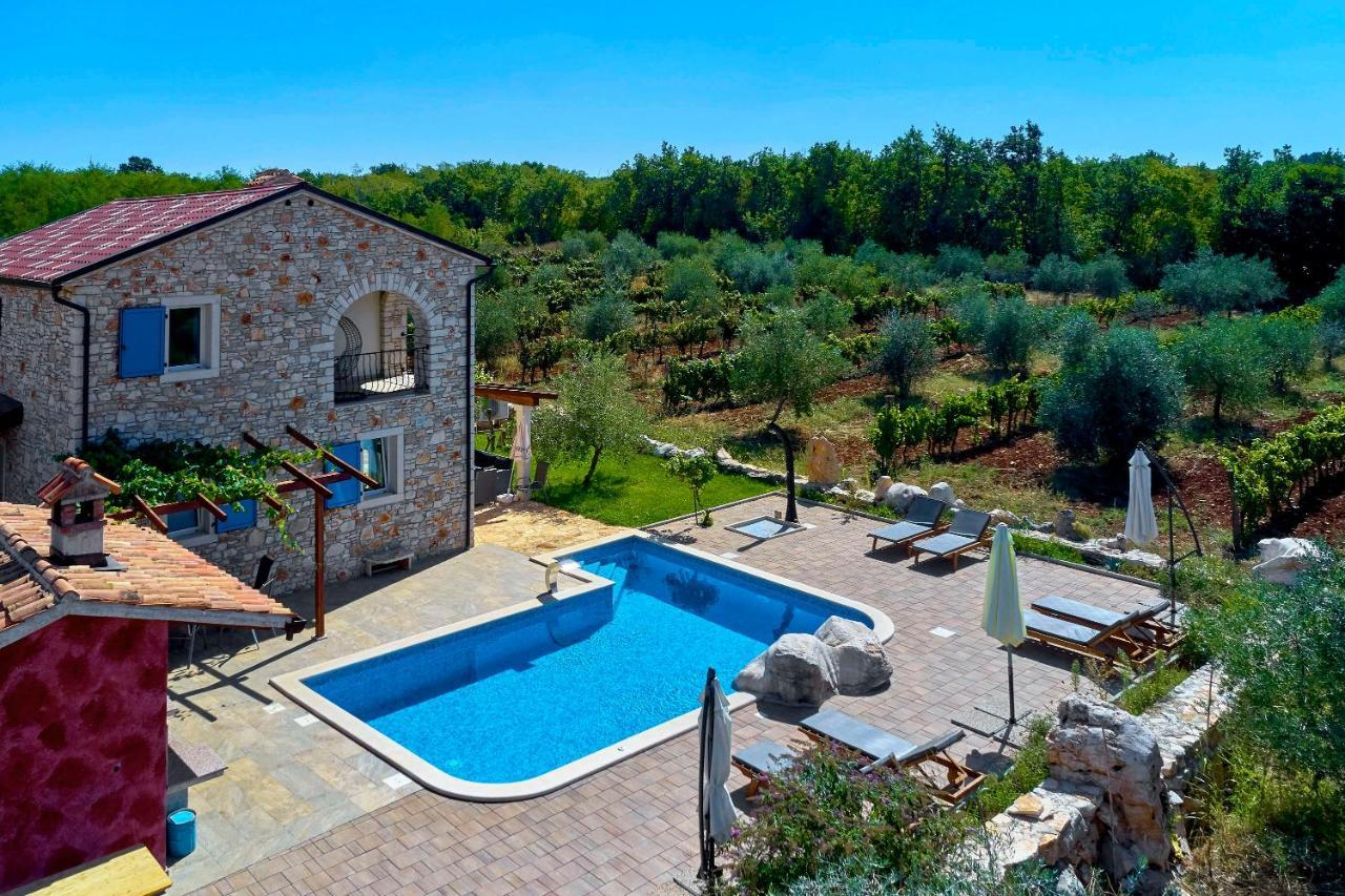 Villa Relax House Surrounded By Olives And Vineyard Stifanići Exterior foto