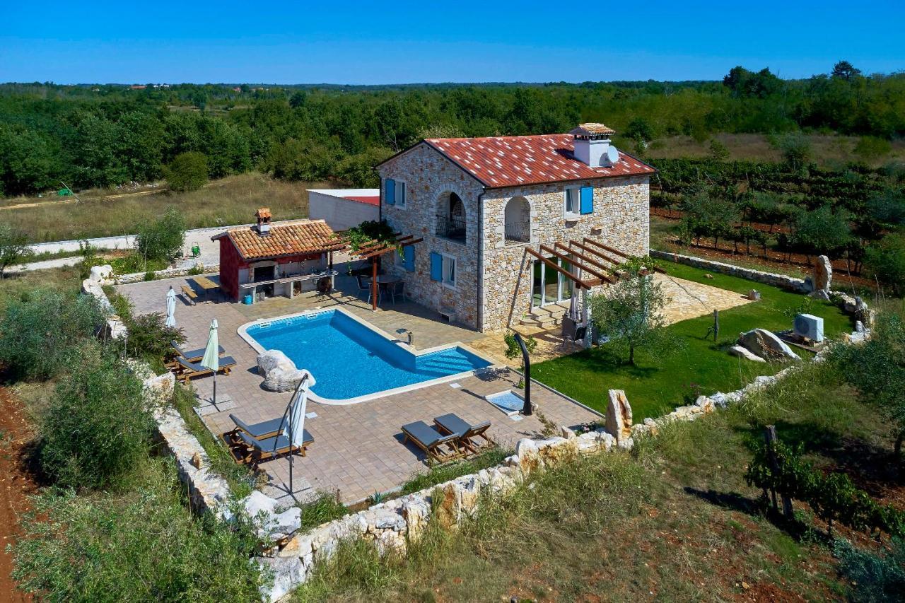 Villa Relax House Surrounded By Olives And Vineyard Stifanići Exterior foto